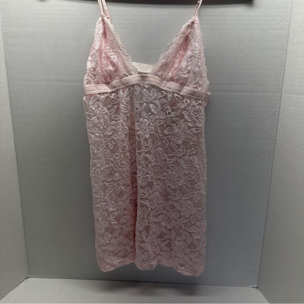 Delicate Pink Lace Slip